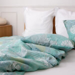 Parure de lit en coton alize - vert