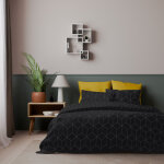 Parure de lit coton jehaut - anthracite Parure de lit coton jehaut - anthracite
