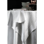 Parure ombrelle nappe ronde biais rabattu d175, 6 serviettes blanc 47x47 Parure ombrelle nappe ronde biais rabattu d175, 6 serviettes blanc 47x47