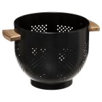 Passoire charbon 20cm noir en mtal