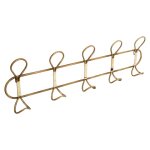 Patre mtal 5 crochets beige