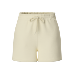 Short taille haute en coton chilli gris en coton demi