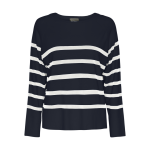 Pull over manches longues sia bleu en viscose bree