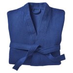 Peignoir de bain 250 g / m� nid d'abeilles - bleu orage