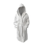 Peignoir de bain à capuche coton 470 gm² blanc tertio ; Peignoir de bain à capuche coton 470 gm² blanc tertio ;