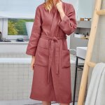 Peignoir de bain 250 g / m� nid d'abeilles - bois de rose