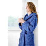Peignoir de bain  capuche top 470 g / m - bleu