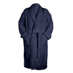 Peignoir � col chale 450 m� tertio ; - bleu indigo