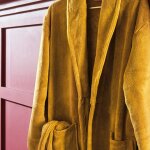 Peignoir bain col chle microfibre athena curry