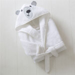 Peignoir enfant en coton renato blanc