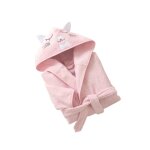Peignoir enfant en coton renato rose