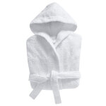Peignoir enfant uni laur�at 340gm2 - blanc