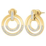 Pendantes so charm - b3317 - dore - boucles d'oreilles dor�es