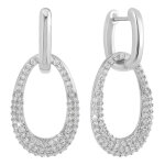 Pendantes so charm - b3401 - argent - boucles d'oreilles argentées Pendantes so charm - b3401 - argent - boucles d'oreilles argentées