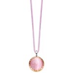 Pendentif ti sento femme 6690cp - pendentif rose dor argent