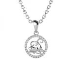 Pendentif zodiaque bélier finition argentée Pendentif zodiaque bélier finition argentée