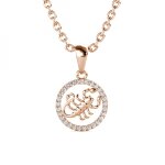 Pendentif zodiaque scorpion finition or rose Pendentif zodiaque scorpion finition or rose