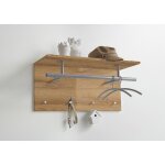 Penderie murale avec tringle et 4 crochets spot