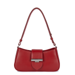 Petit sac besace carmin rouge en cuir