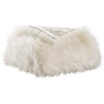 Plaid betani neige 130 x 160