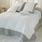 Plaid en coton piquage fantaisie clb. seasea - bleu gris�