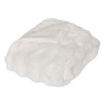 Plaid fausse fourrure 3d 160x120cm zephy - blanc Plaid fausse fourrure 3d 160x120cm zephy - blanc