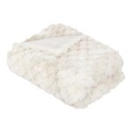 Plaid fourrure ariel beige 120x160cm