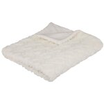 Plaid fourrure brodé mara 180x230 blanc Plaid fourrure brodé mara 180x230 blanc