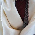 Plaid en laine aspen camel