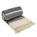 Plaid melange alpaga & mohair bayadre luz - bleu