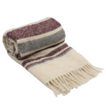 Plaid melange alpaga & mohair bayadre luz - lie de vin