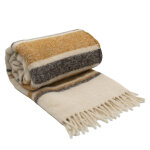 Plaid melange alpaga & mohair bayadre luz - terre brulee