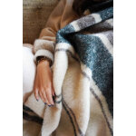 Plaid melange alpaga & mohair bayadre luz - vert sapin