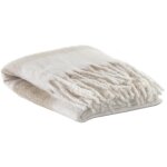 Plaid recycl isabel naturel 130 x 160
