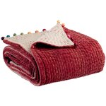 Plaid uni gastounet tomette 140 x 200 Plaid uni gastounet tomette 140 x 200