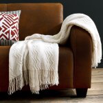 Plaid zigzag 130x180 beige