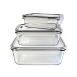 Plat en verre four avec couv hermetique x 3 may Plat en verre four avec couv hermetique x 3 may