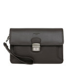 Pochette dragonne cuir confort marron foncé niko Pochette dragonne cuir confort marron foncé niko
