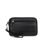 Pochette dragonne cuir felin noir luke Pochette dragonne cuir felin noir luke