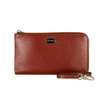 Pochette lueur buni marron taille xs 22f en cuir