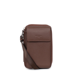 Pochette tlphone avec portefeuille stop rfid cuir confort chocolat
