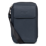 Pochette tlphone avec portefeuille stop rfid cuir confort marine