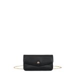Pochette téléphone avec portefeuille stop rfid luna noir en cuir dot Pochette téléphone avec portefeuille stop rfid luna noir en cuir dot