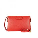Pochette zippe en cuir rose - dune
