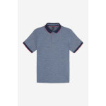 Polo borel bleu en coton Polo borel bleu en coton