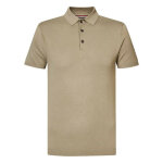 Polo pour homme sable en viscose