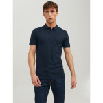 Polo slim fit polo manches courtes bleu marine en coton scott