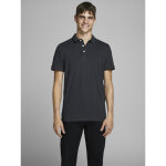 Polo slim fit polo manches courtes gris fonc en coton karl