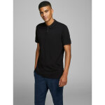 Polo slim fit polo manches courtes noir en coton marc