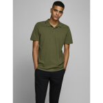 Polo slim fit polo manches courtes vert fonc en coton sam